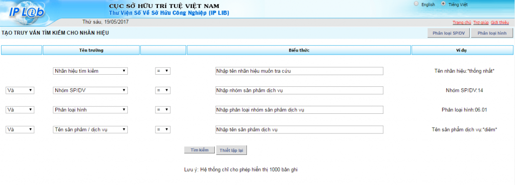 Tra Cuu Nhan Hieu Truc Tuyen